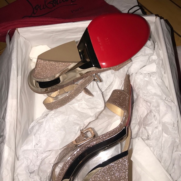 Christian Louboutin💄♥️Levitallo Glitter Red Sole - Picture 11 of 12